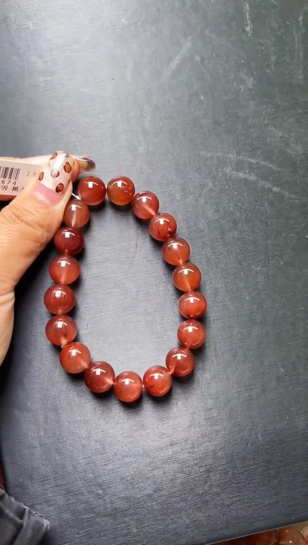 未镶嵌手串水晶蜜糖色兔毛11mm+ JP56674