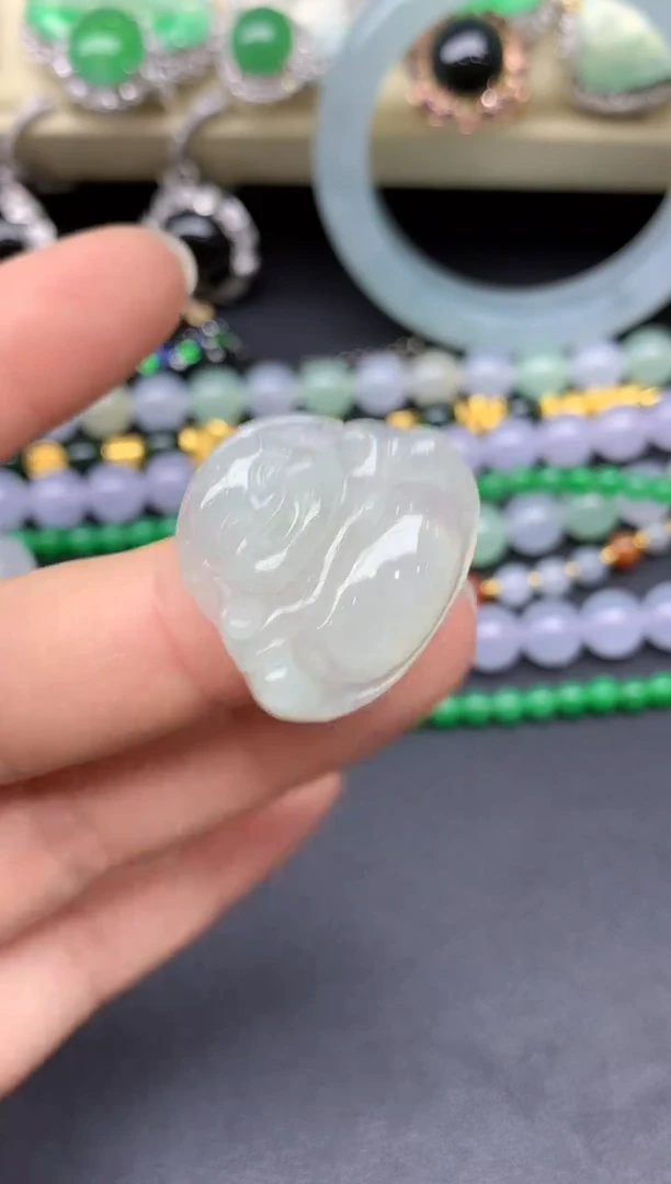 颈饰未镶嵌翡翠116-雪姐翡翠天天见
