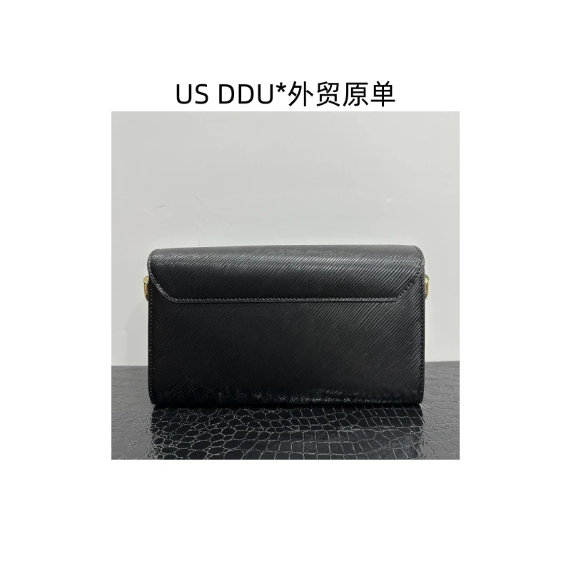 L 黑色三彩扭一扭单肩斜挎包MG25-045/H001