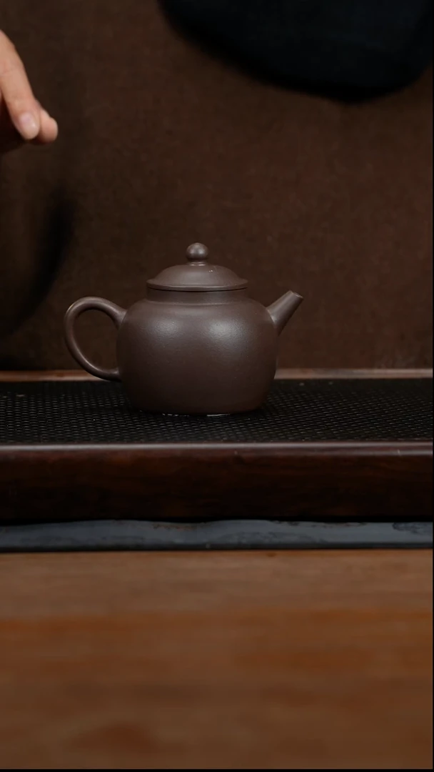 茶壶紫砂255cc黄龙山原矿紫泥宫灯8