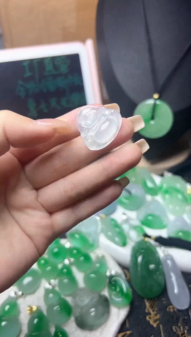 颈饰未镶嵌翡翠所见即所得，一图一物