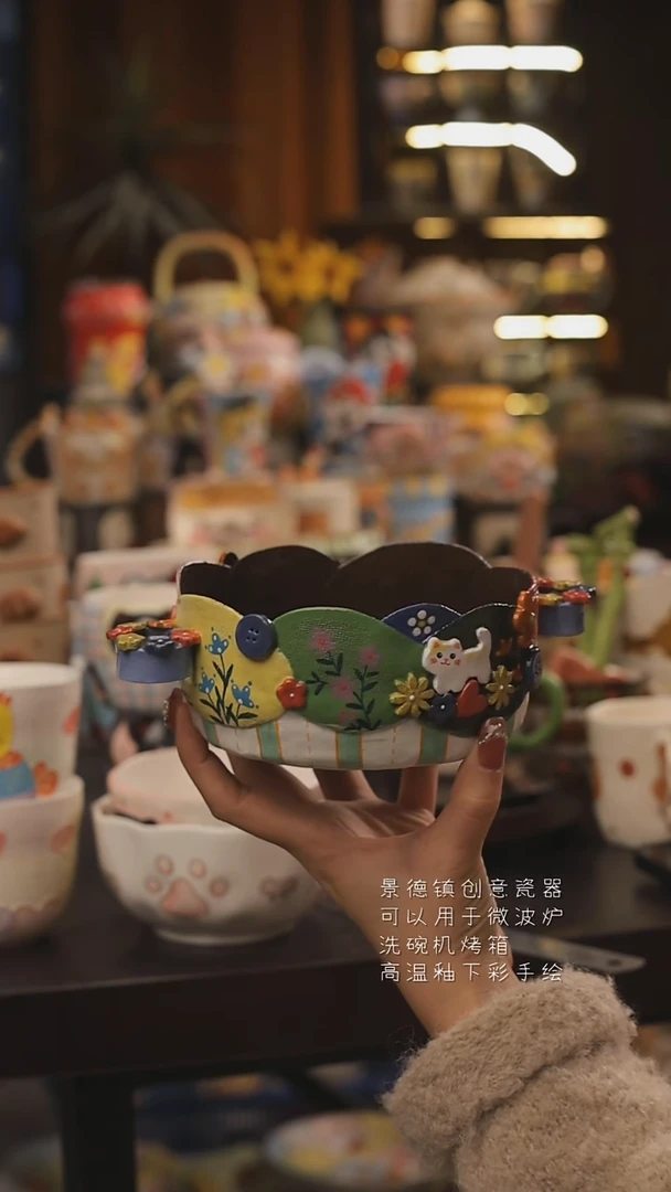 景德镇釉下彩绘设计师款式陶瓷