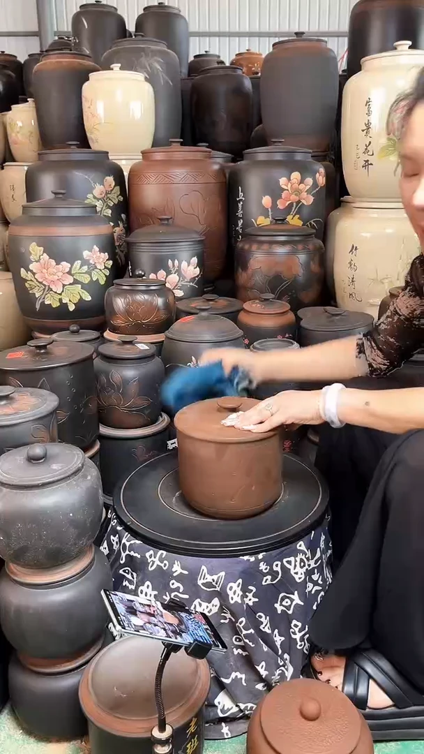 罐大大瑕疵茶叶罐 古铜色小五饼  726