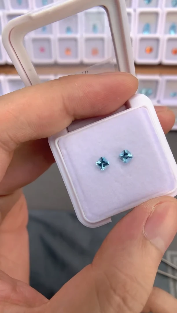 未镶嵌裸石定制海蓝宝石0.6ct