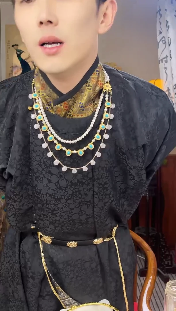 铜合金无富贵流珠项链一条