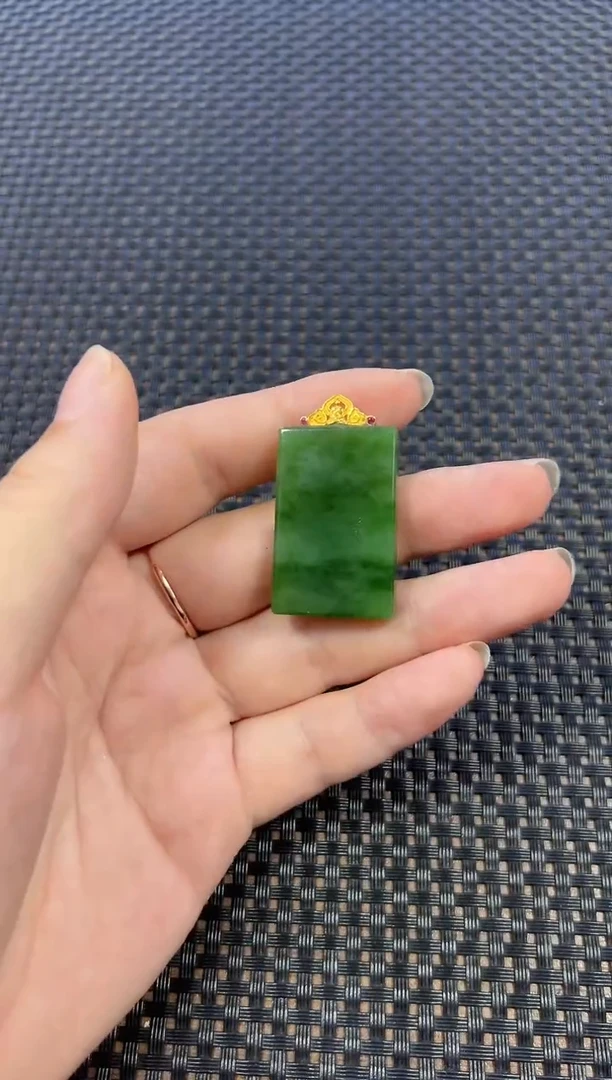和田玉18K金镶嵌颈饰（多样性发一件） 0758