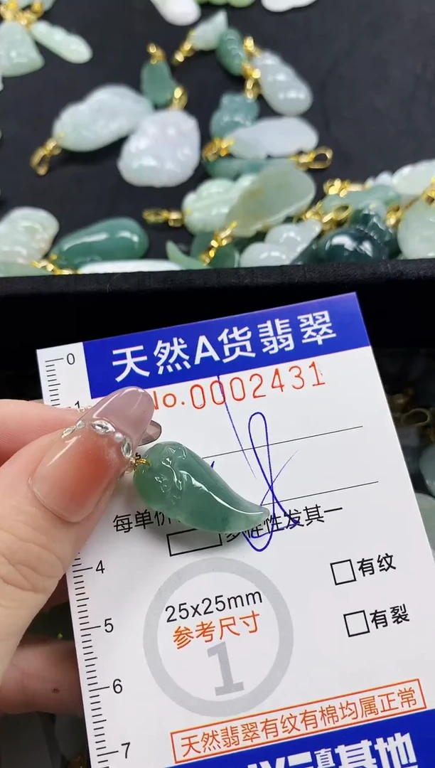 颈饰未镶嵌翡翠天然A货翡翠