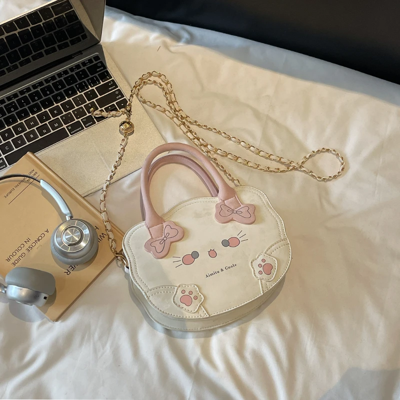 艾米兔女包2025新款时尚潮流可爱猫咪手提包休闲百搭单肩斜挎包