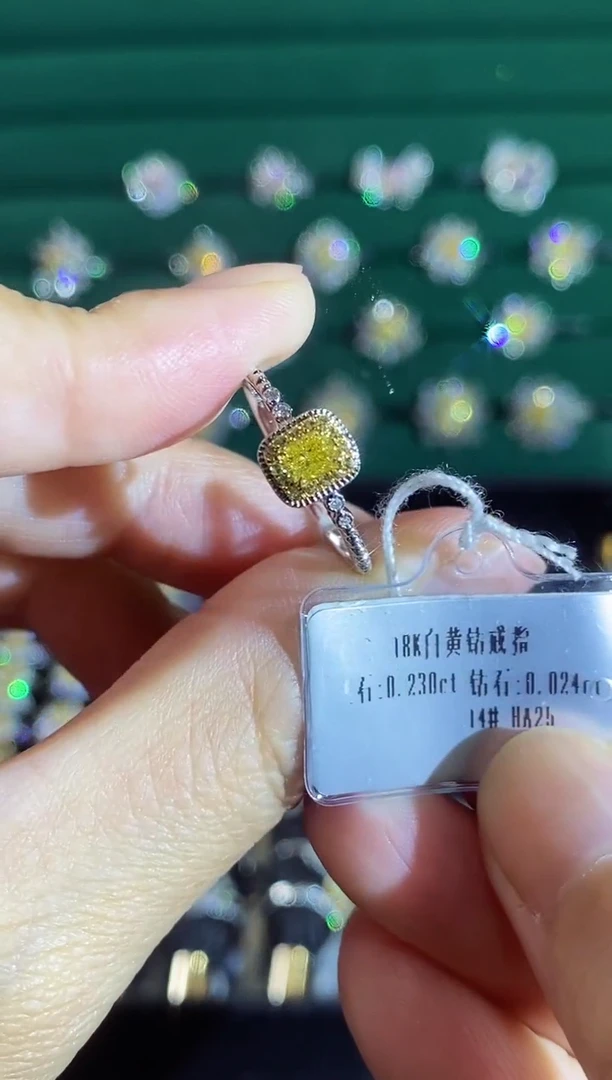 18K金镶嵌戒指钻石06