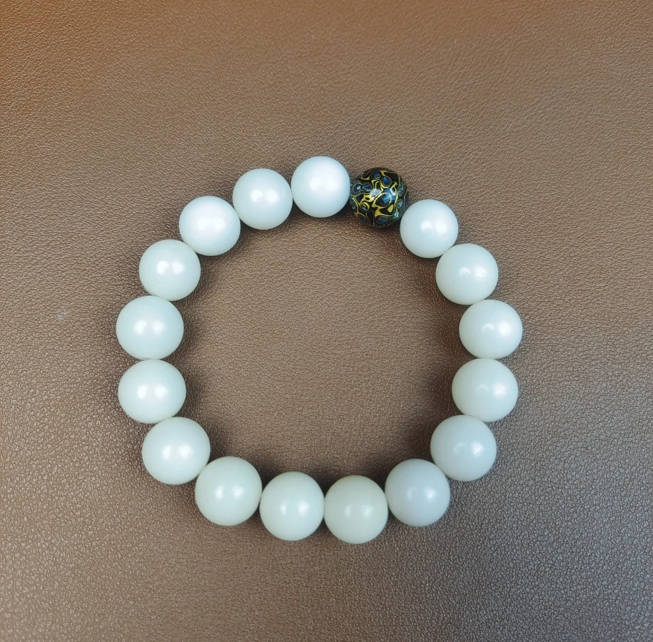 白玉菩提大漆珠13mm-LQ751