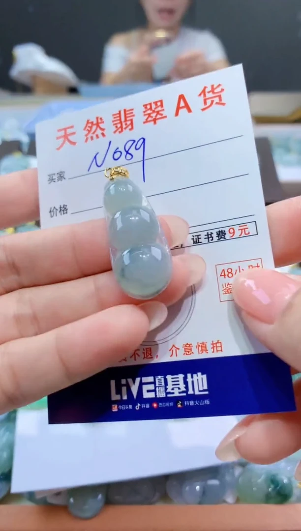 颈饰未镶嵌翡翠天然翡翠A货挂件