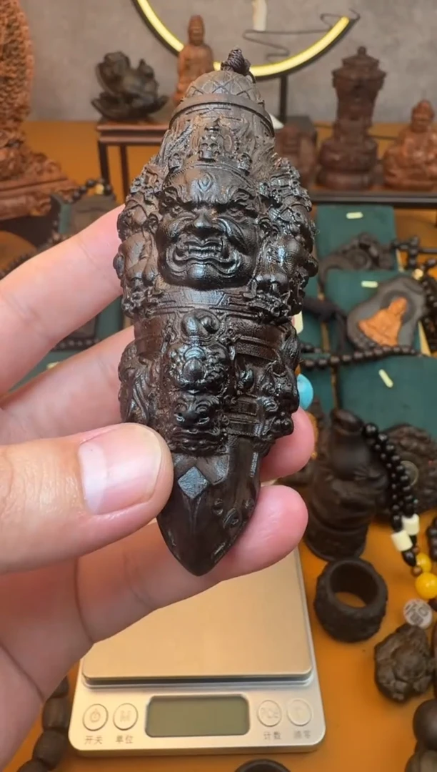 贡木把件《巴布亚贡木》大黑天金刚杵