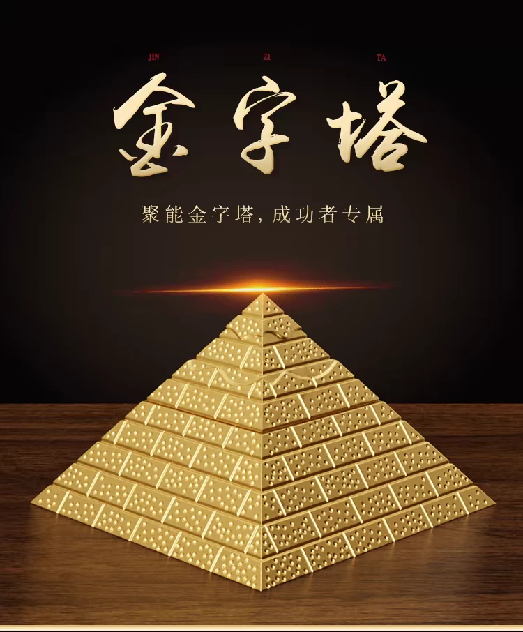 最新款福禄寿喜金字塔风水摆件家居办公室许愿发生器增强磁场能量