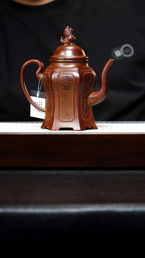 茶壶紫砂六方宫灯 黄金段 徐宸翊