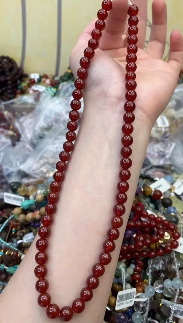 银S925镶嵌玛瑙项链172