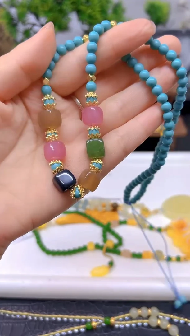 未镶嵌颈饰碧玺DIY款X464