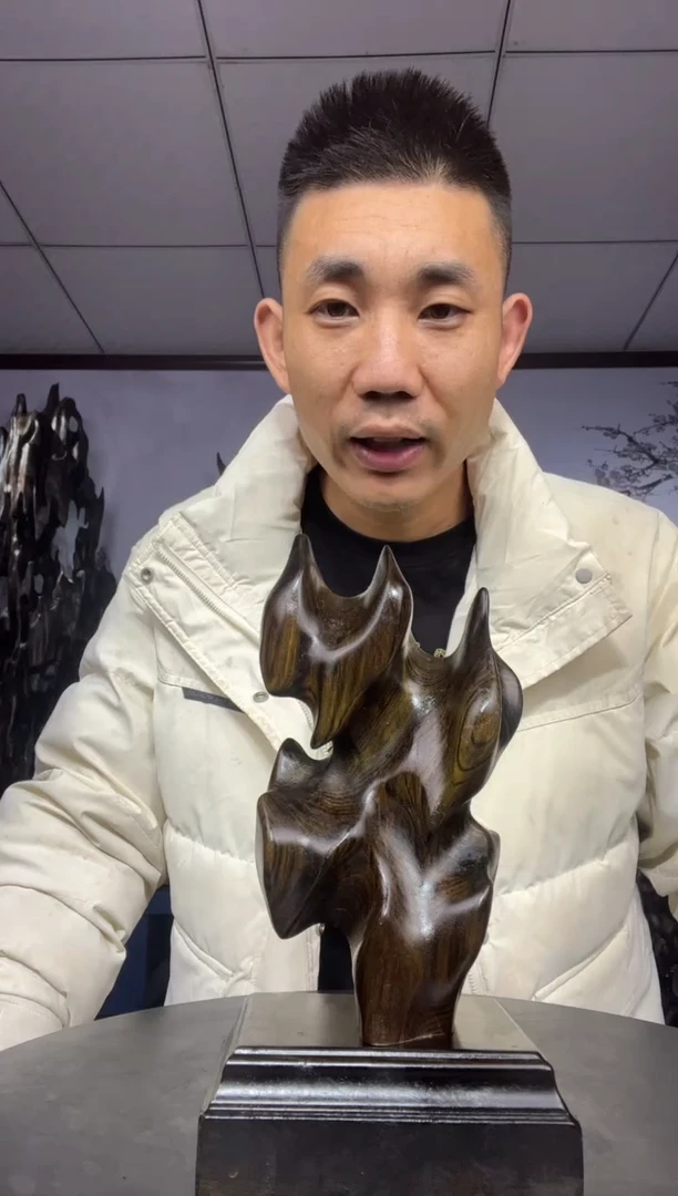金丝楠木雕款愈*金丝楠木工艺品摆件