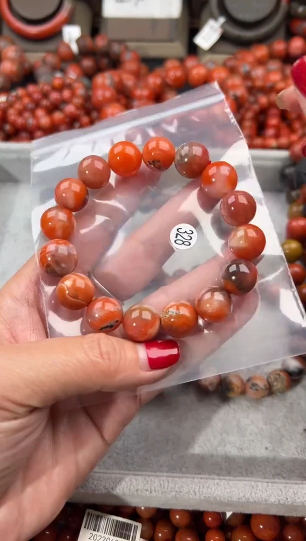 未镶嵌手串南红玛瑙13+