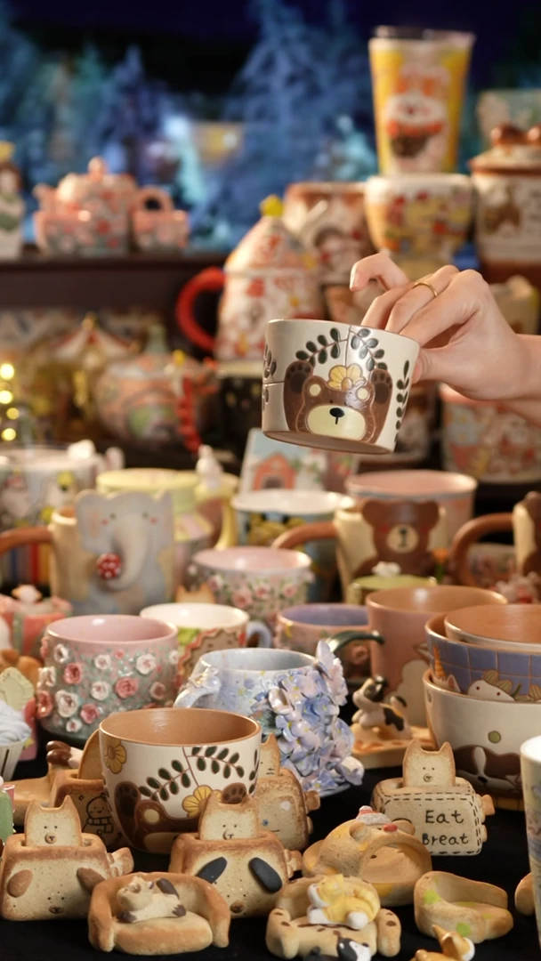 其他陶佳**梦景德镇釉下彩手绘设计师款陶瓷