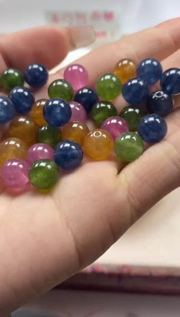 【闪购商品】碧玺颈饰未镶嵌w22碧*玺8mm*30颗