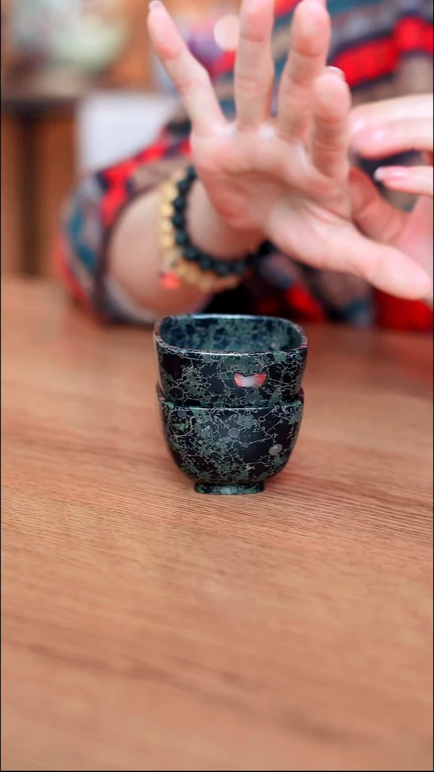 寻武记安山玉四方杯