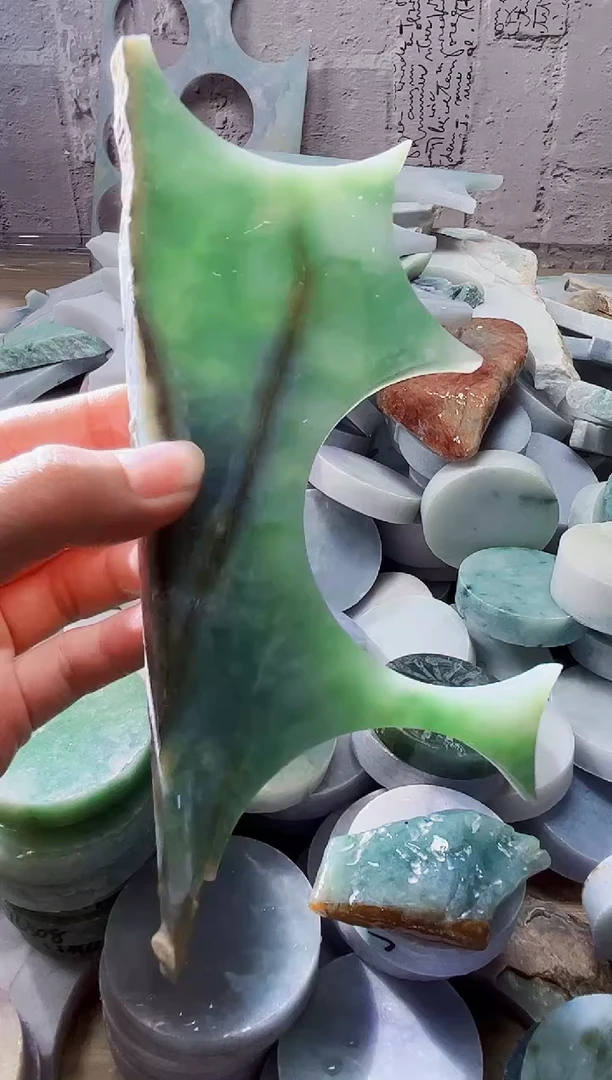 裸石翡翠天然翡翠A货526
