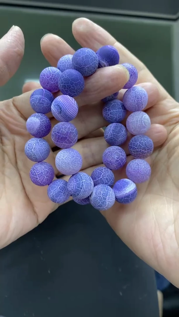 玛瑙/玉髓手串未镶嵌修*卡14扁鹊玛瑙手串多样性发一件