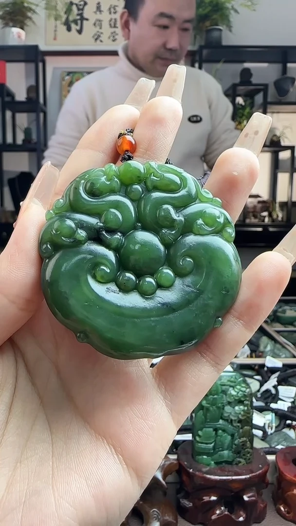 颈饰未镶嵌和田玉事事如意多样性发其一