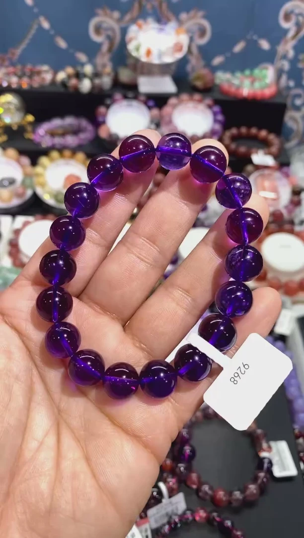【闪购商品】水晶手串未镶嵌乌拉圭紫水晶11+
