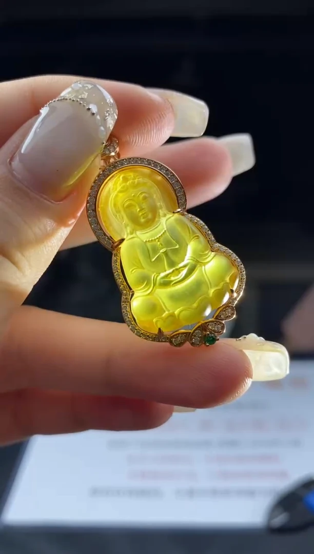 银S925镶嵌吊坠(不含链)蜜蜡多样性-吊坠-D7580