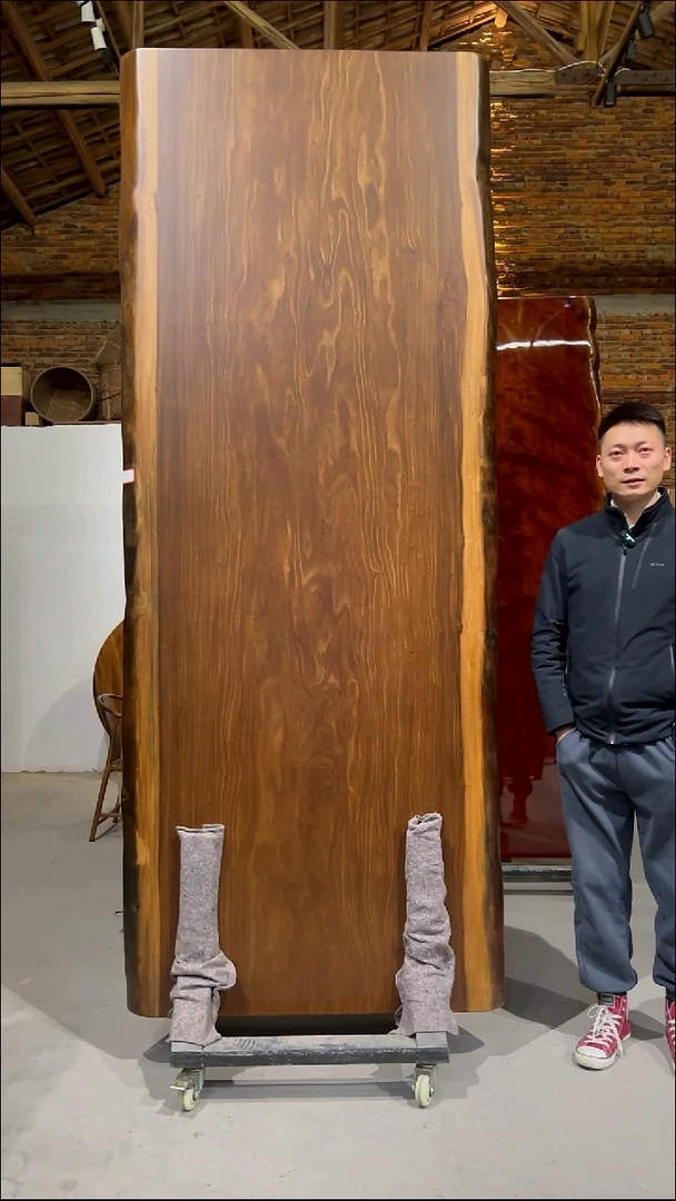 木（非红木类）柚木 269x102x6.5 包邮含支架