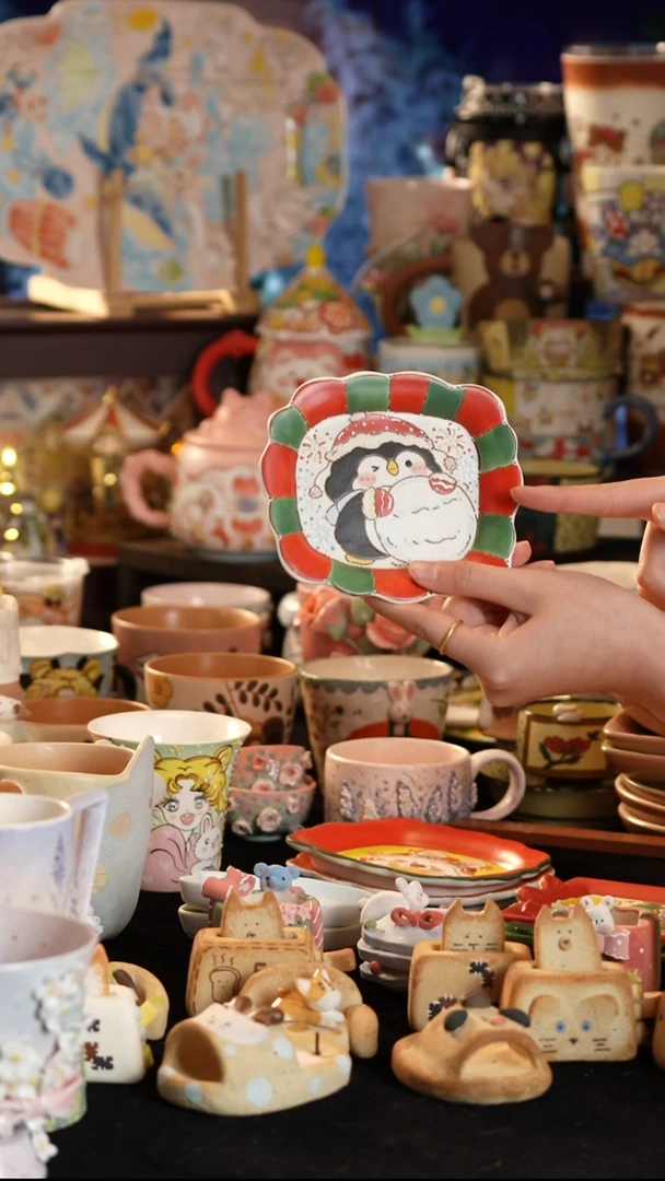 其他陶景德镇釉下彩手绘设计师款陶瓷