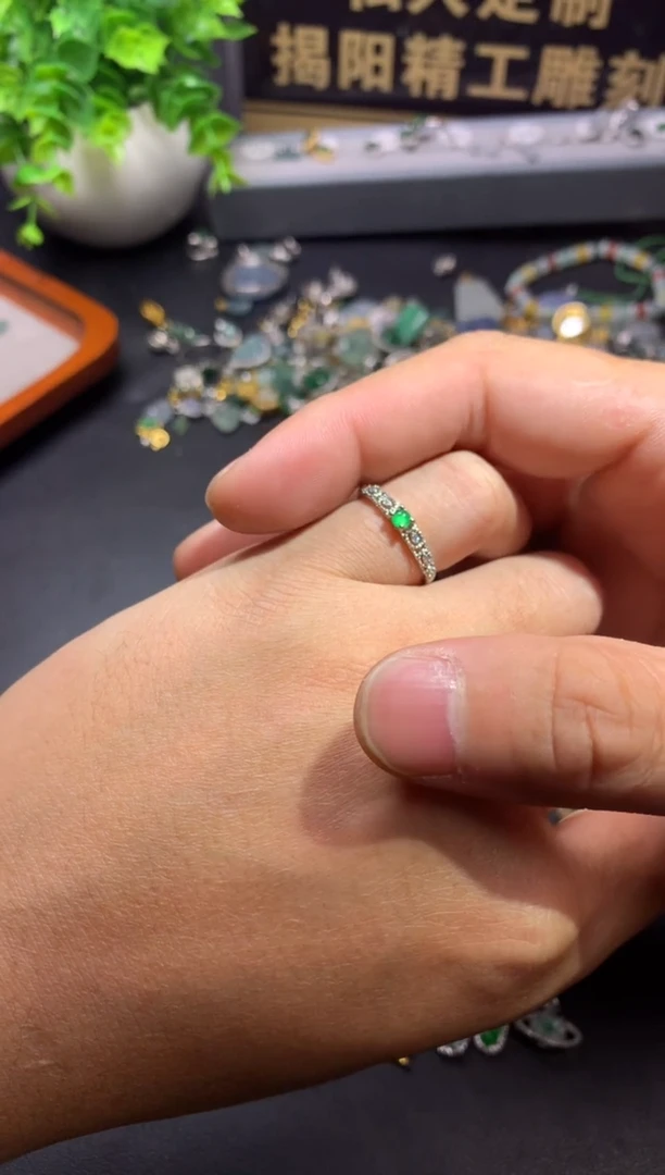 翡翠银S925镶嵌吊坠(不含链)洢*1