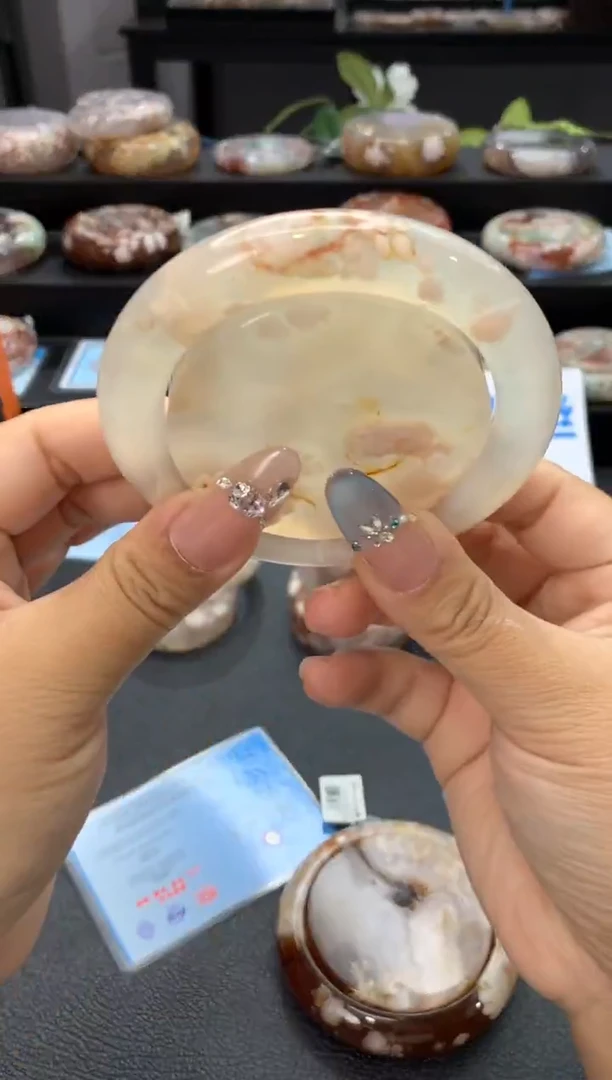 未镶嵌手镯石英质玉58圈口  赠送镯心