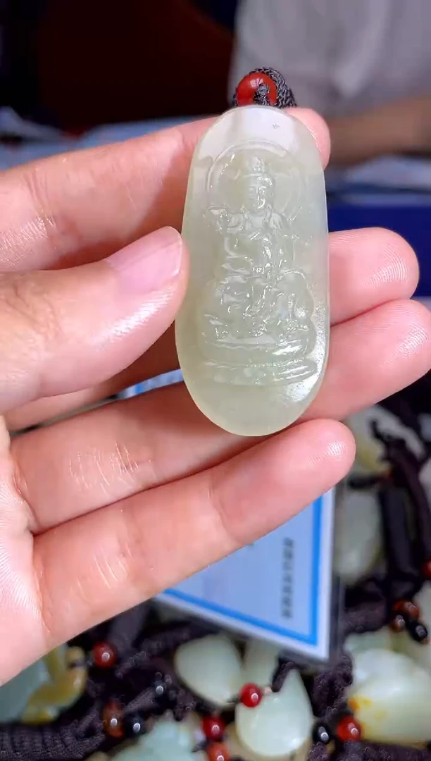 和田玉未镶嵌挂件1