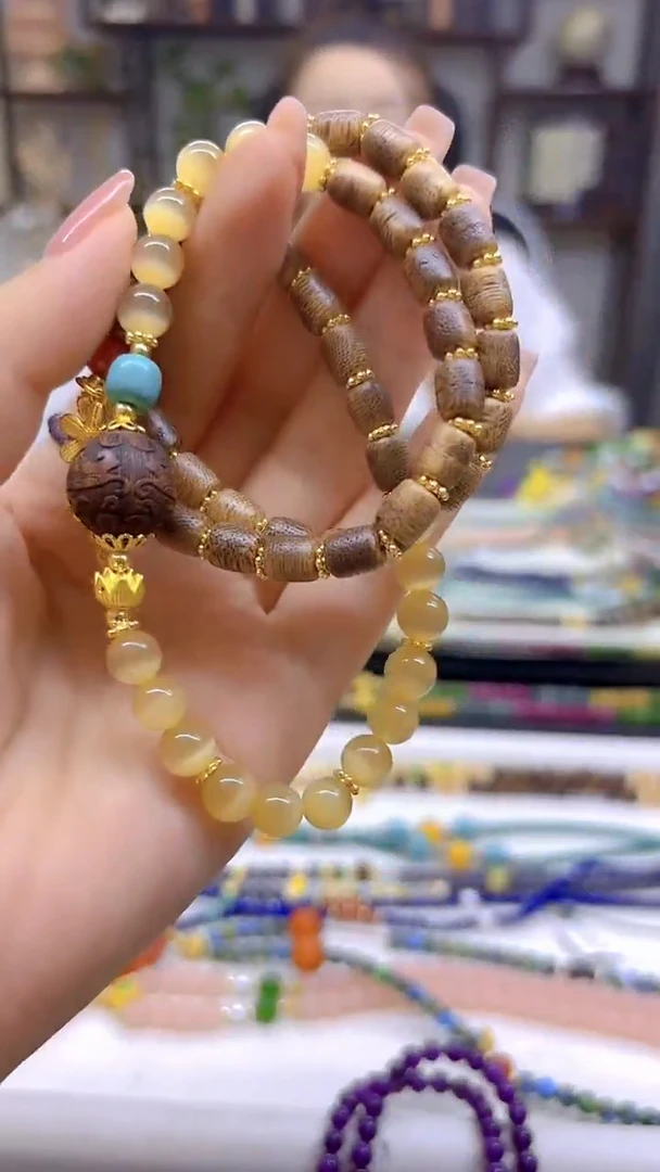 手链未镶嵌碧玺猫眼DIY款S744