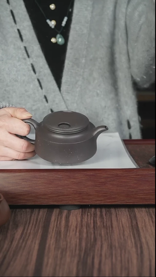 【闪购商品】紫砂茶壶天青 牛盖莲子