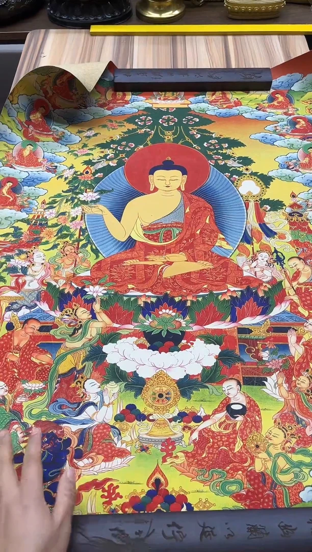 卷轴画精品挂饰 唐卡tk16317