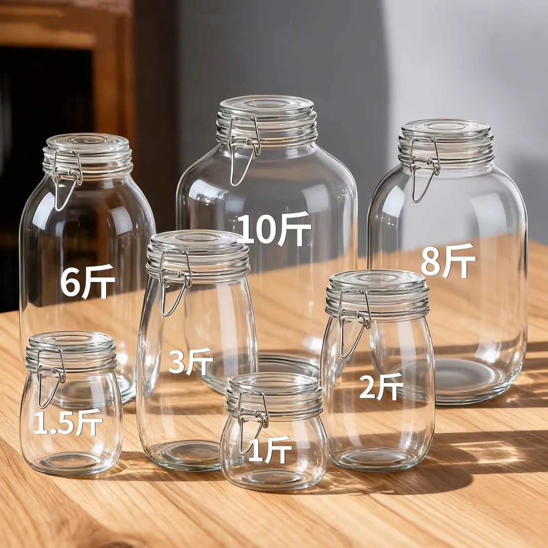 泡菜罐玻璃食品级加厚密封罐泡菜专用坛子家用泡菜腌菜储存罐空瓶