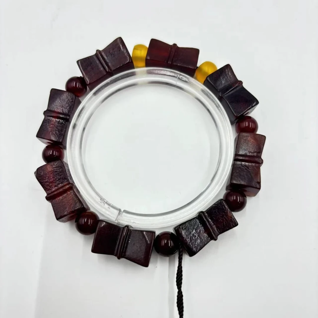 清代 【宝韵】竹节型 玛瑙 手串KC7401