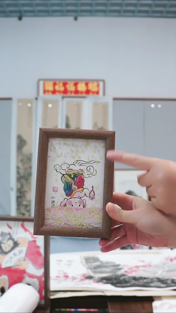 书法施主请开心~6寸摆台