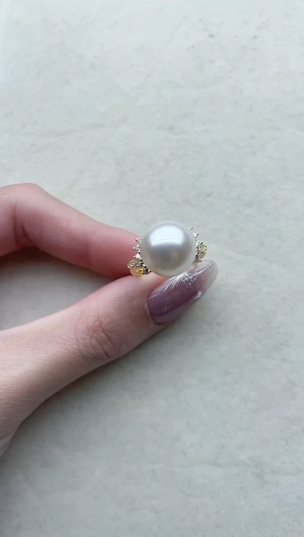 【闪购商品】海水珍珠戒指银S925镶嵌Y46