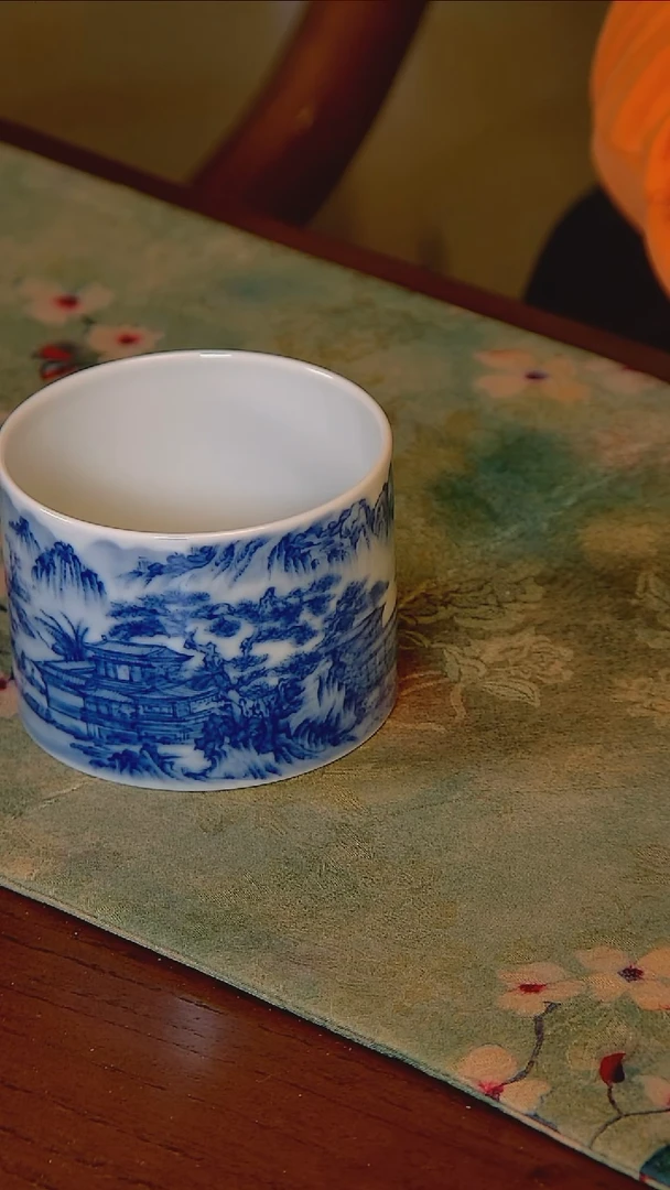 杯手工手绘杯杯很美丽