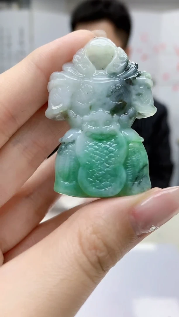 【闪购商品】定制翡翠未镶嵌5153jw-毛货挂件42