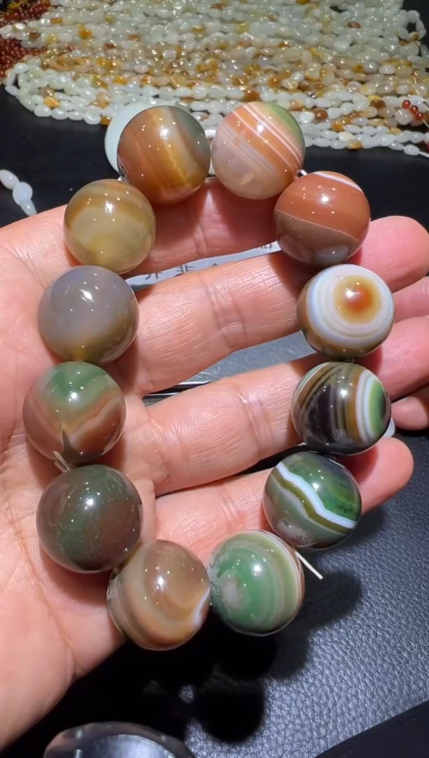 未镶嵌手串玛瑙/玉髓玛瑙手串