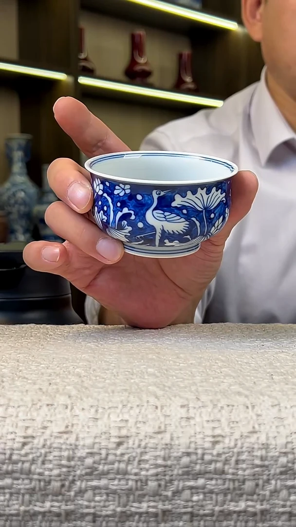 瓷片景德镇毛仔柴窑杯