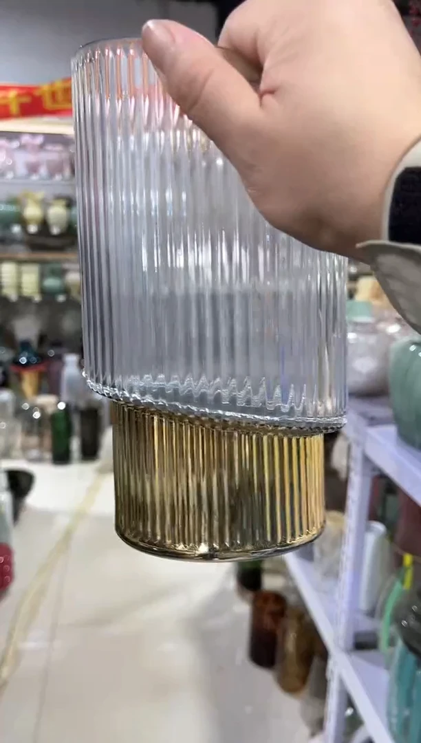 【闪购商品】无铅玻璃斜口花瓶