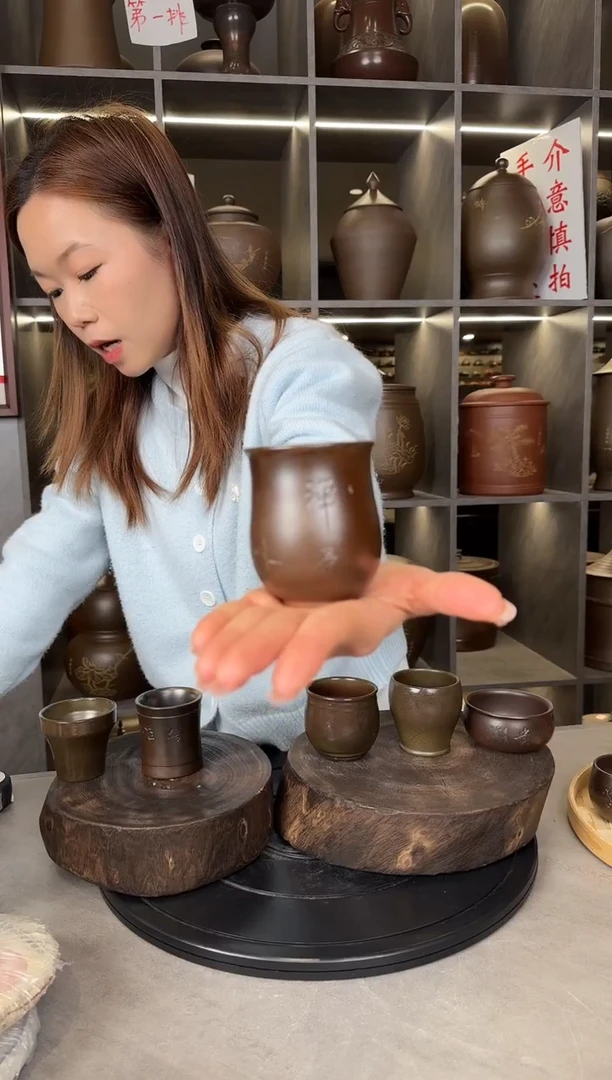 【闪购商品】杯本陶手作坭兴陶柴烧主人杯