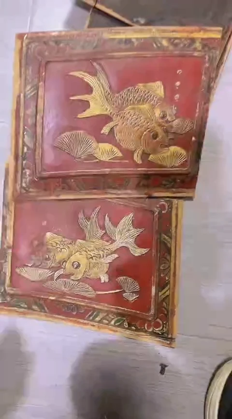 【闪购商品】香榧木2个孤品木雕20