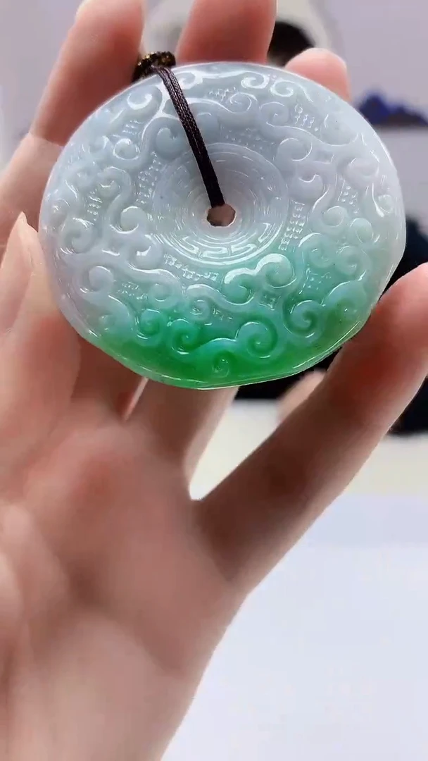 【闪购商品】定制翡翠未镶嵌5152zm-毛货挂件扣子119